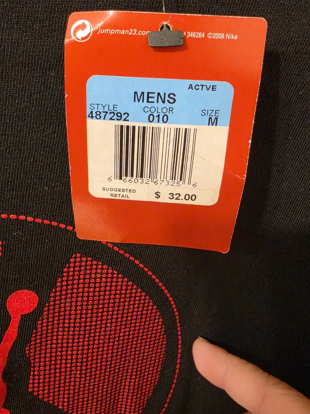 Air Jordan Men's Black Tee - Medium